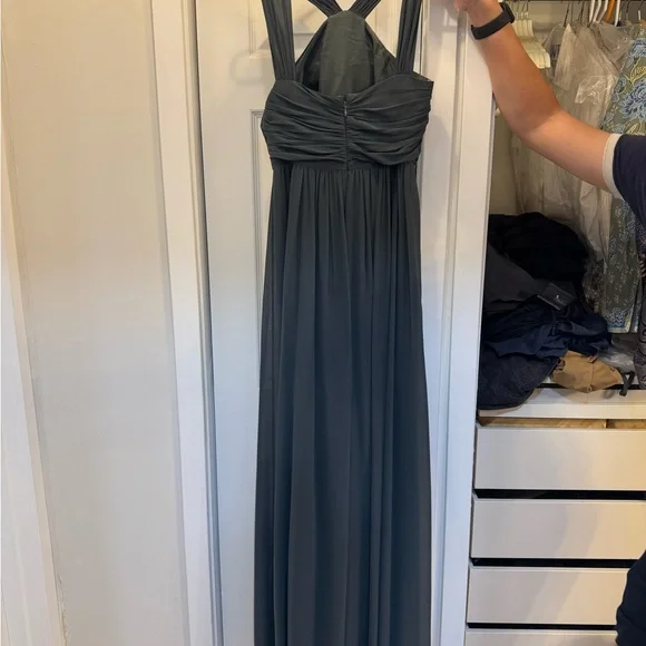 jenny yoo grey bridesmaid dresses Jenny Yoo Bridesmaid Dress Mercy Enchanted Floral Whisper Blue main image 1